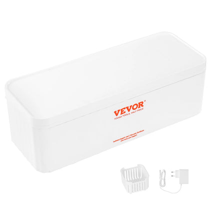 VEVOR Jewelry Cleaner Ultrasonic Machine, Ultrasonic Cleaner Machine 16Oz (470Ml) with 4 Timer Modes, Portable Ultrasonic Jewelry Cleaner with Cleaning Basket for Eyeglasses, Watches, Dentures, Rings